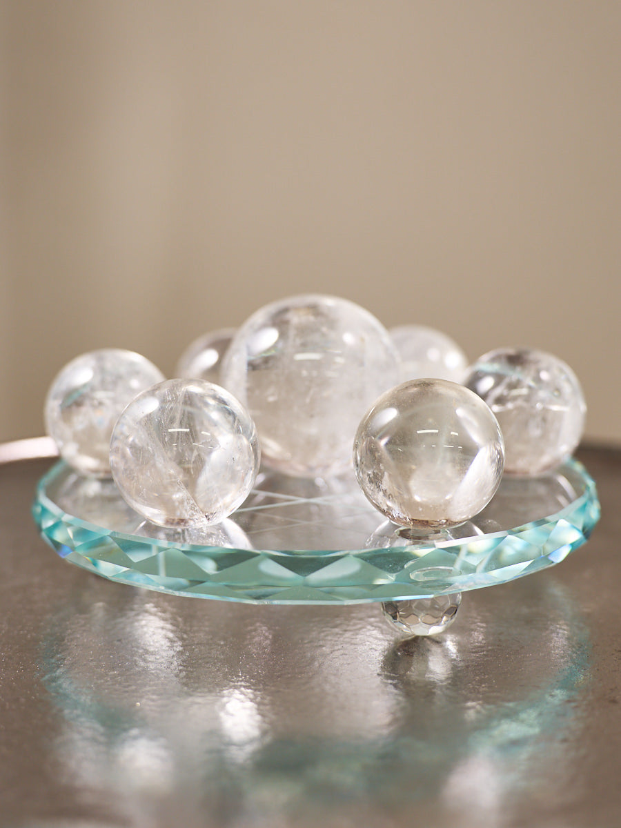 Purifying Energy Clear Quartz Crystal Grid Set