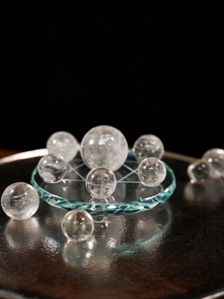 Purifying Energy Clear Quartz Crystal Grid Set