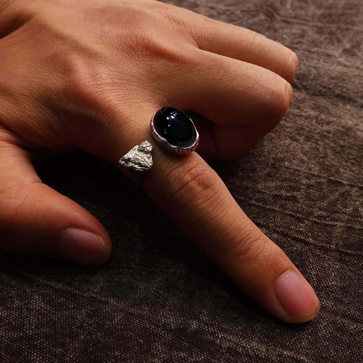 KAILASH ENERGY Chakra Awakening Ring Seven Chakra Gemstone Sterling Silver Adjustable