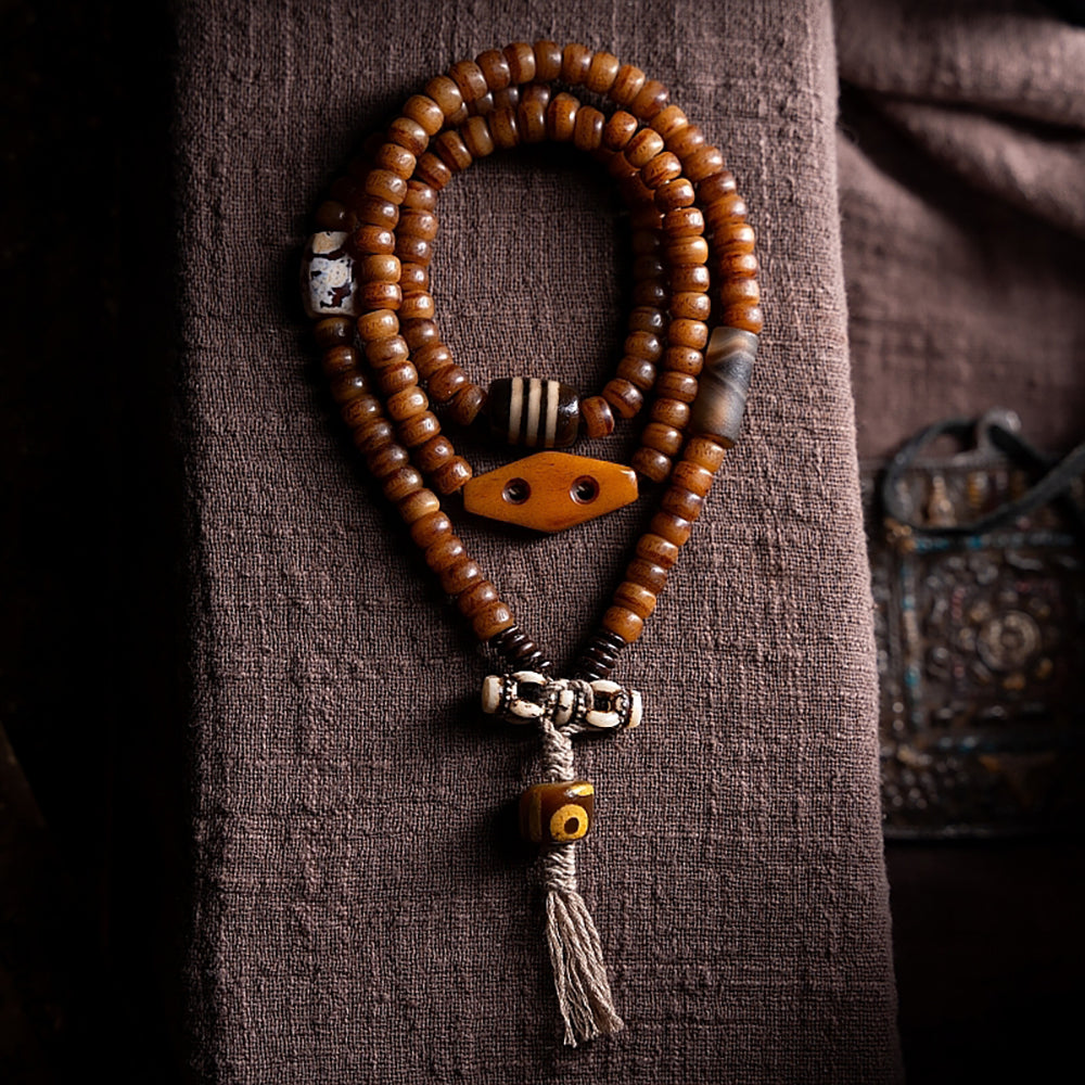 Kailash Energy Guardian Blessings Yak Bone Necklace