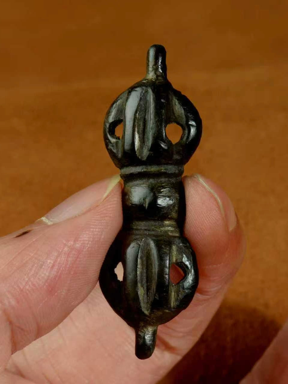 Ancient Song–Yuan Thokcha Dorje Vajra with Black Lacquer Patina
