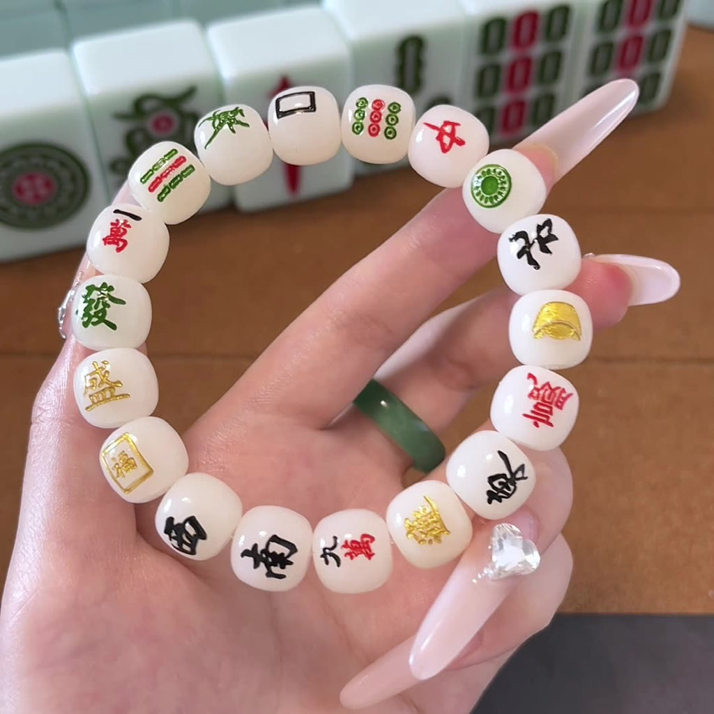 Thirteen Yao Mahjong Bodhi Bracelet Plate String Men's High-end Play Bracelet Buddhist Beads Temple Fair Stall Crafts Wholesale