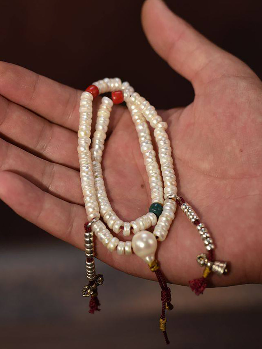 Sacred Bond Freshwater Pearl Mala 108 Beads