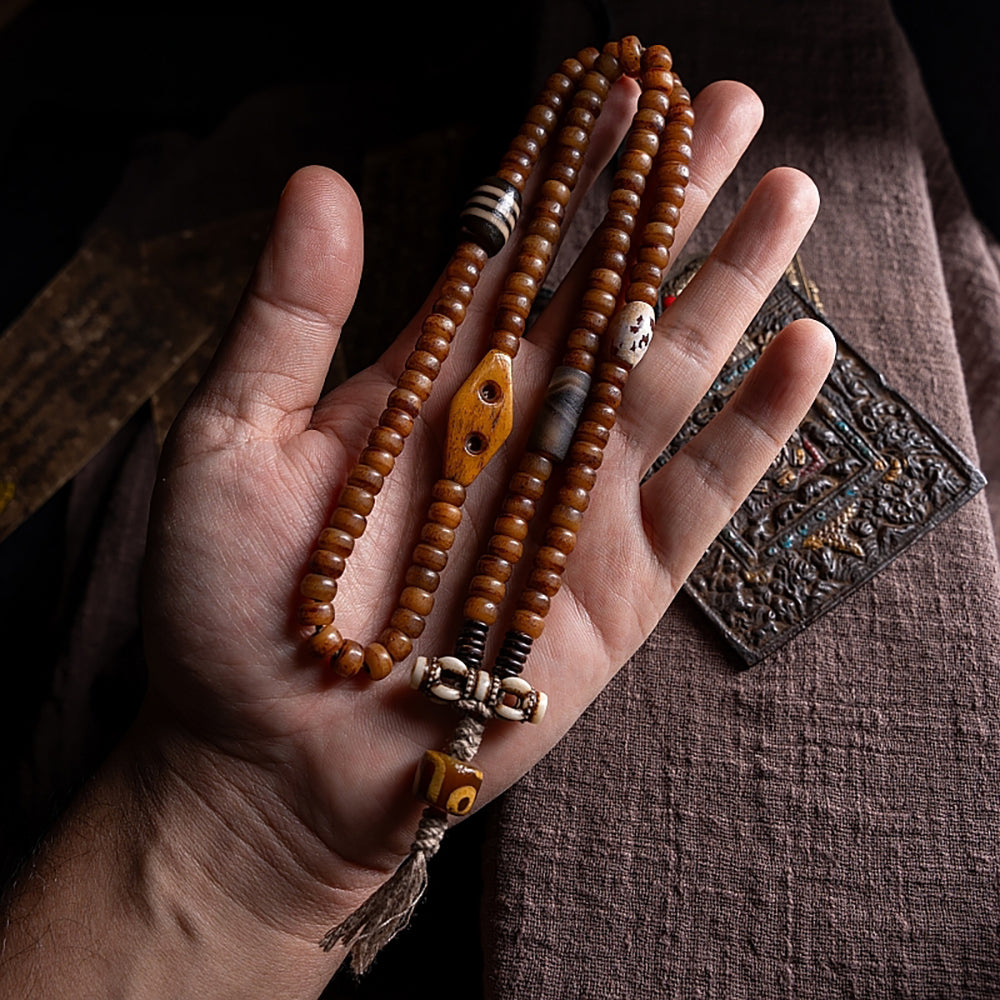 Kailash Energy Guardian Blessings Yak Bone Necklace