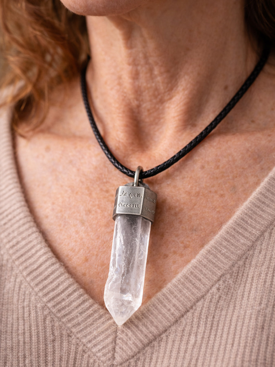 Your Words in Stone · Clarity Quartz Talisman