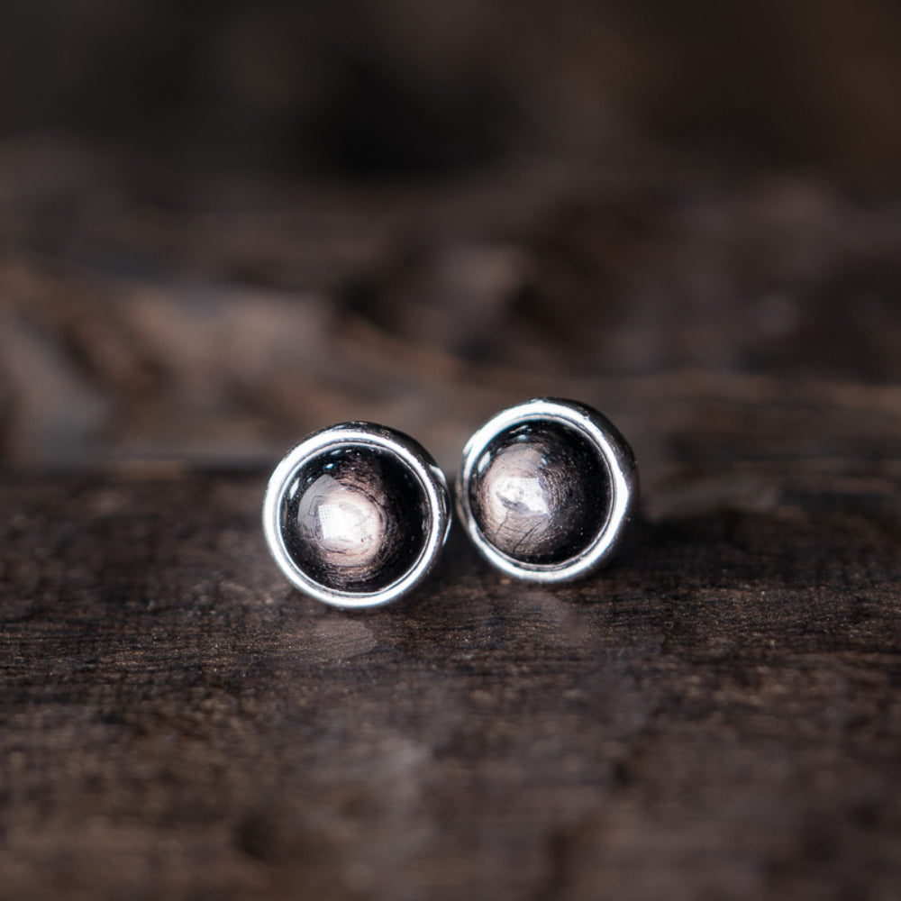 Golden Fortune Sunstone Earrings – Handmade Sterling Silver