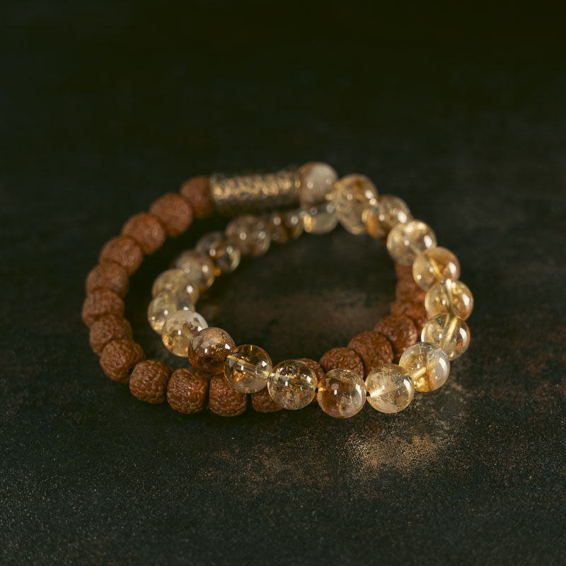 Abundance Awakening Citrine Bodhi Seed Bracelet