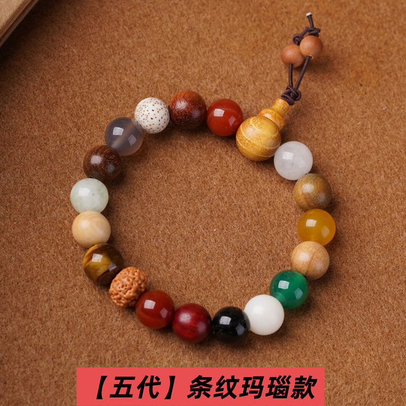 Hangzhou Lingyin eighteen seed bracelets of the same style one two three four five generations of multi-treasure bodhi eighteen seed Buddhist beads rosary wholesale