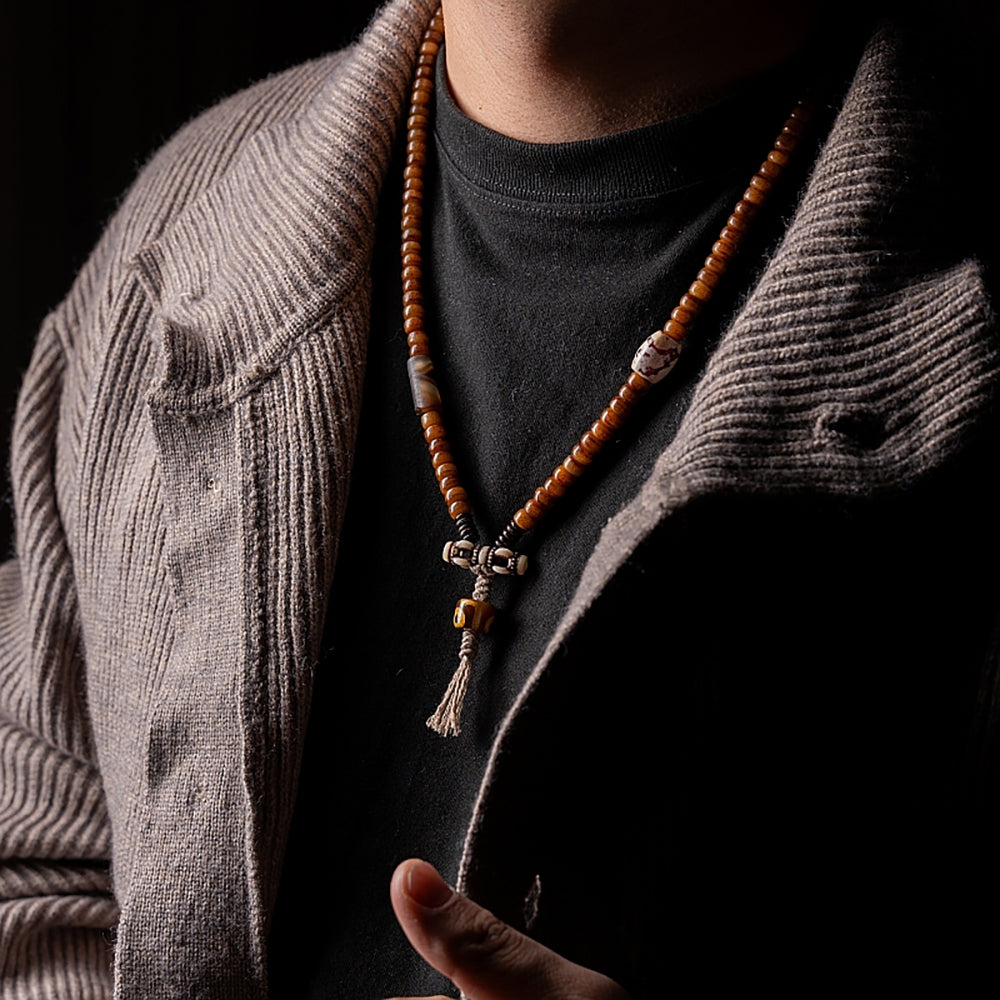 Kailash Energy Guardian Blessings Yak Bone Necklace