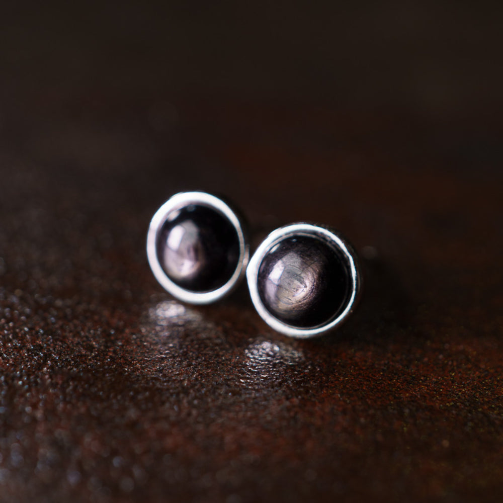 Golden Fortune Sunstone Earrings – Handmade Sterling Silver