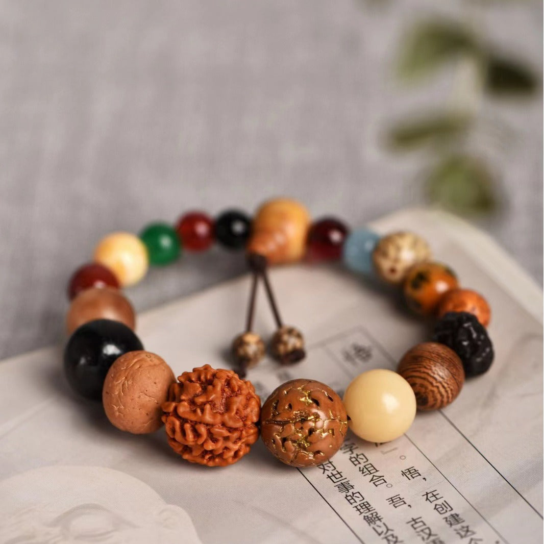Hot selling 18 seed bodhi bead bracelet 18 root beads rosary chain temple affinity scenic spot commemorative male and female couples