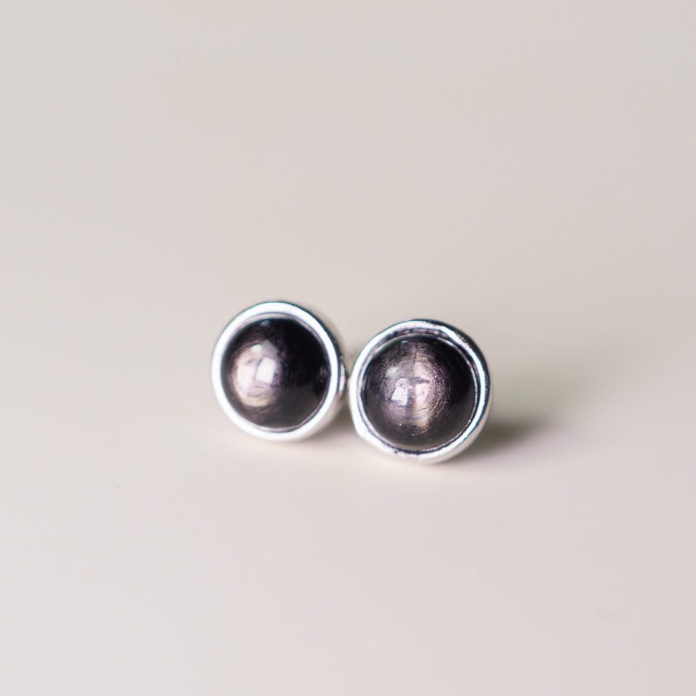 Golden Fortune Sunstone Earrings – Handmade Sterling Silver