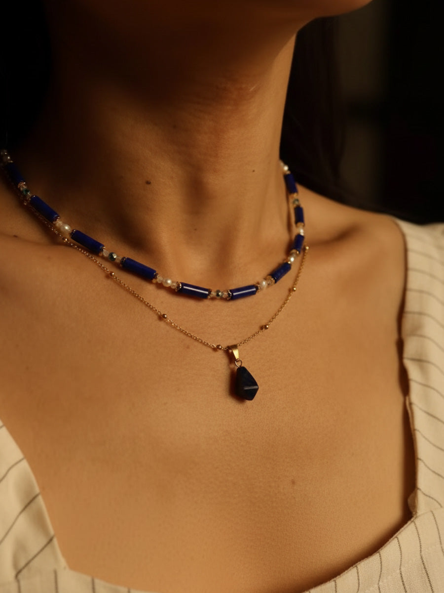 Wisdom Lapis Lazuli Necklace Luminous Grace