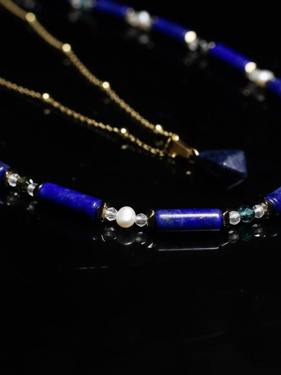 Wisdom Lapis Lazuli Necklace Luminous Grace