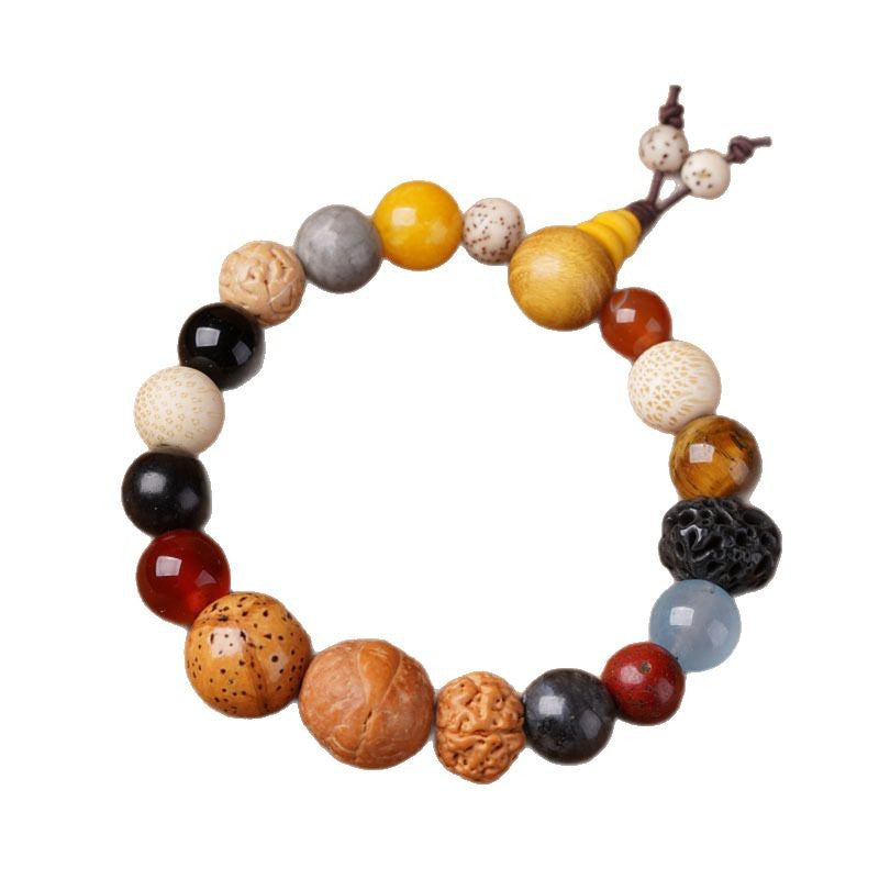 Hangzhou Lingyin eighteen seed bracelets of the same style one two three four five generations of multi-treasure bodhi eighteen seed Buddhist beads rosary wholesale