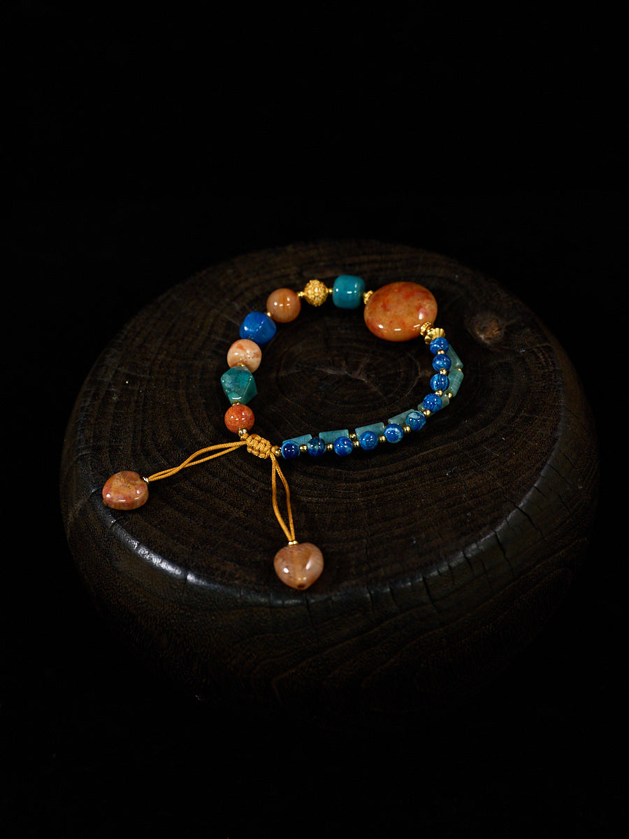 Agatized Coral Serenity Balance Bracelet