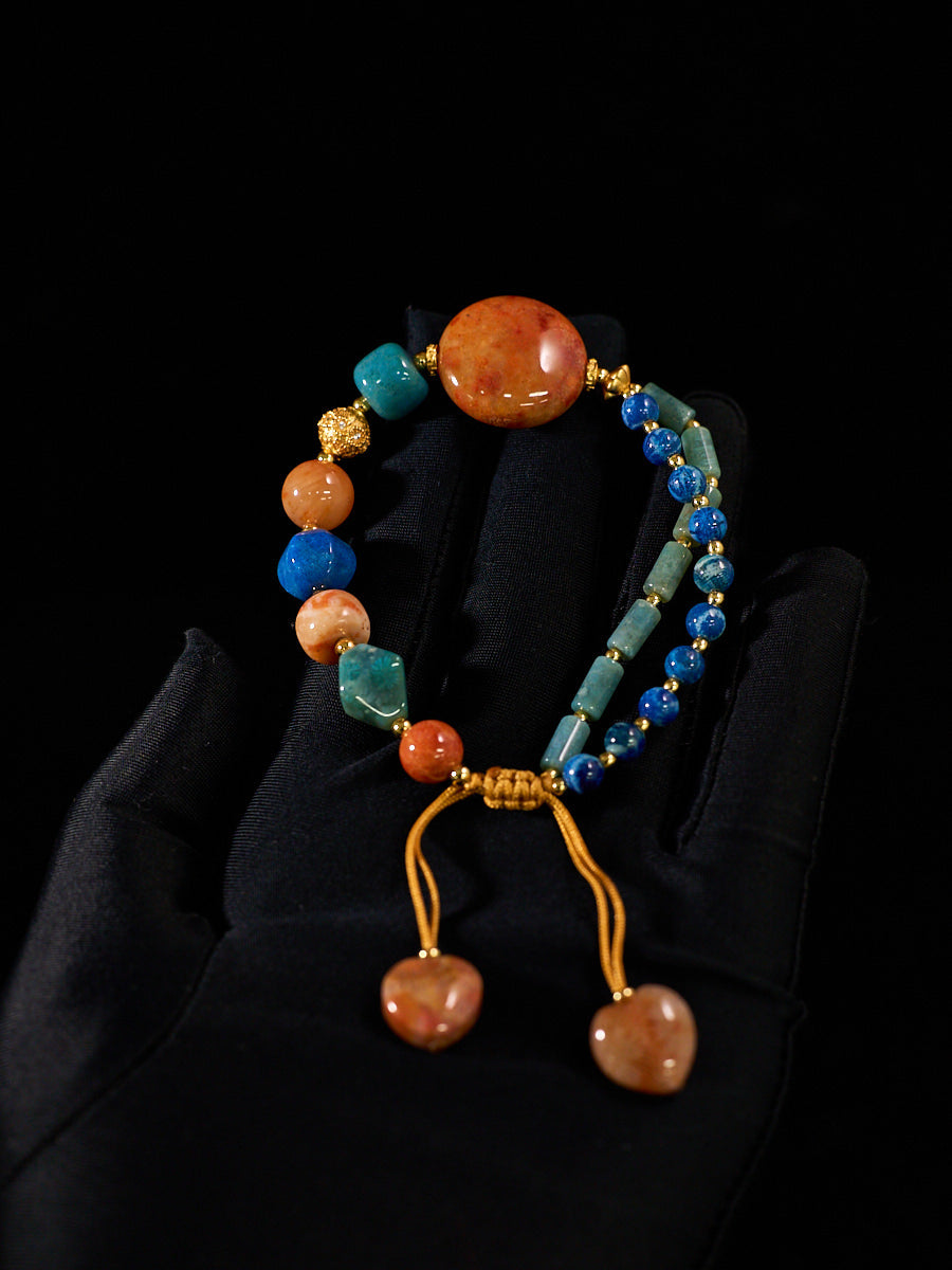 Agatized Coral Serenity Balance Bracelet