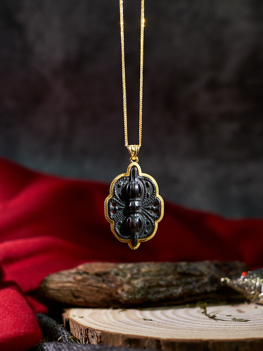 Tibetan Guardian Butterfly Phurba Thokcha Necklace