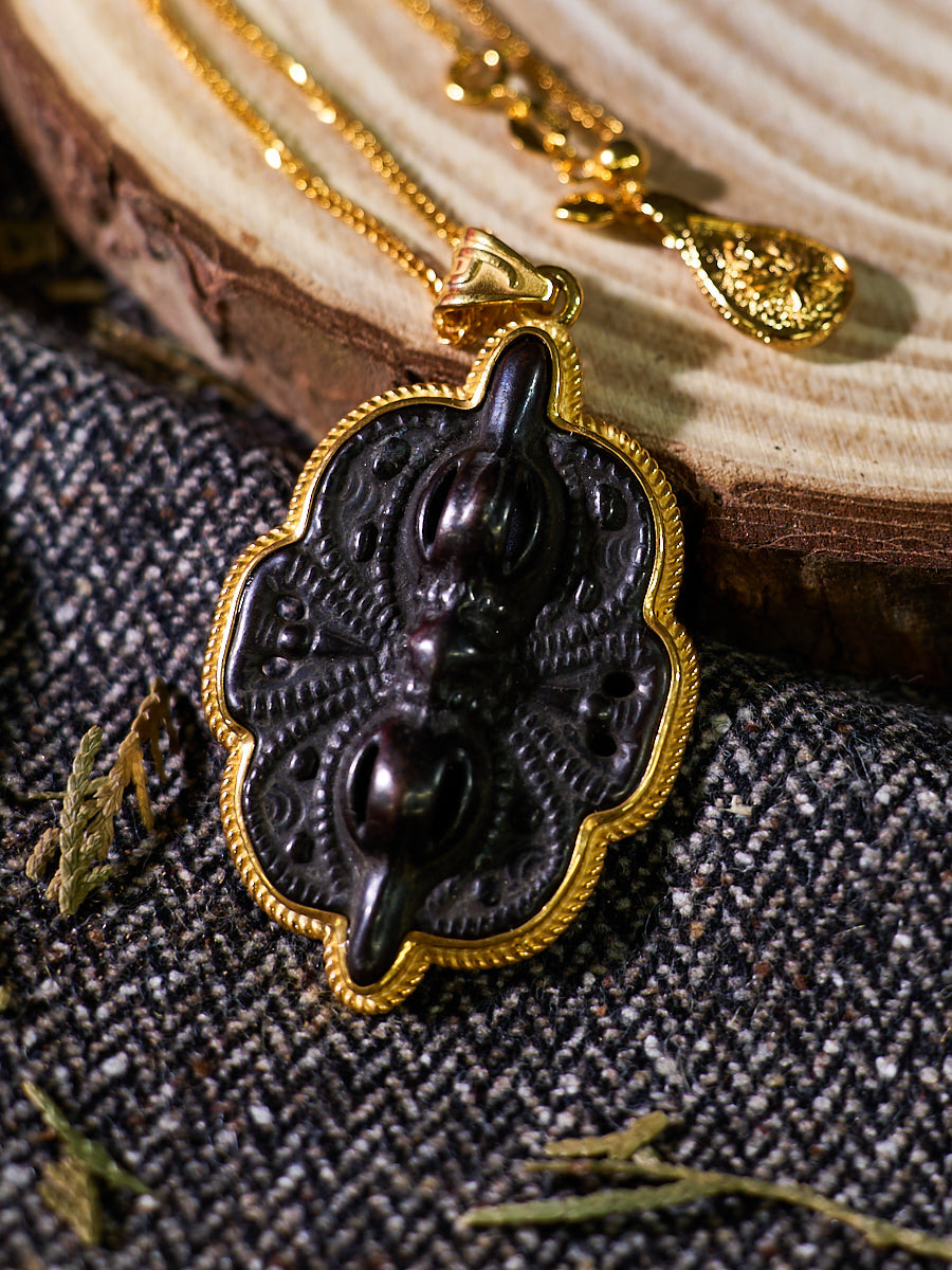 Tibetan Guardian Butterfly Phurba Thokcha Necklace