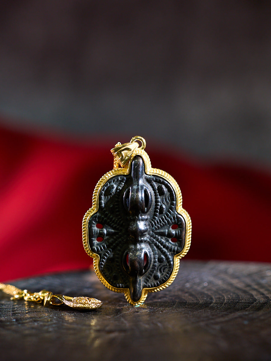 Tibetan Guardian Butterfly Phurba Thokcha Necklace
