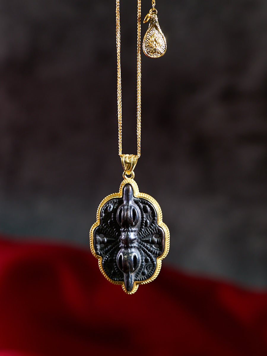 Tibetan Guardian Butterfly Phurba Thokcha Necklace