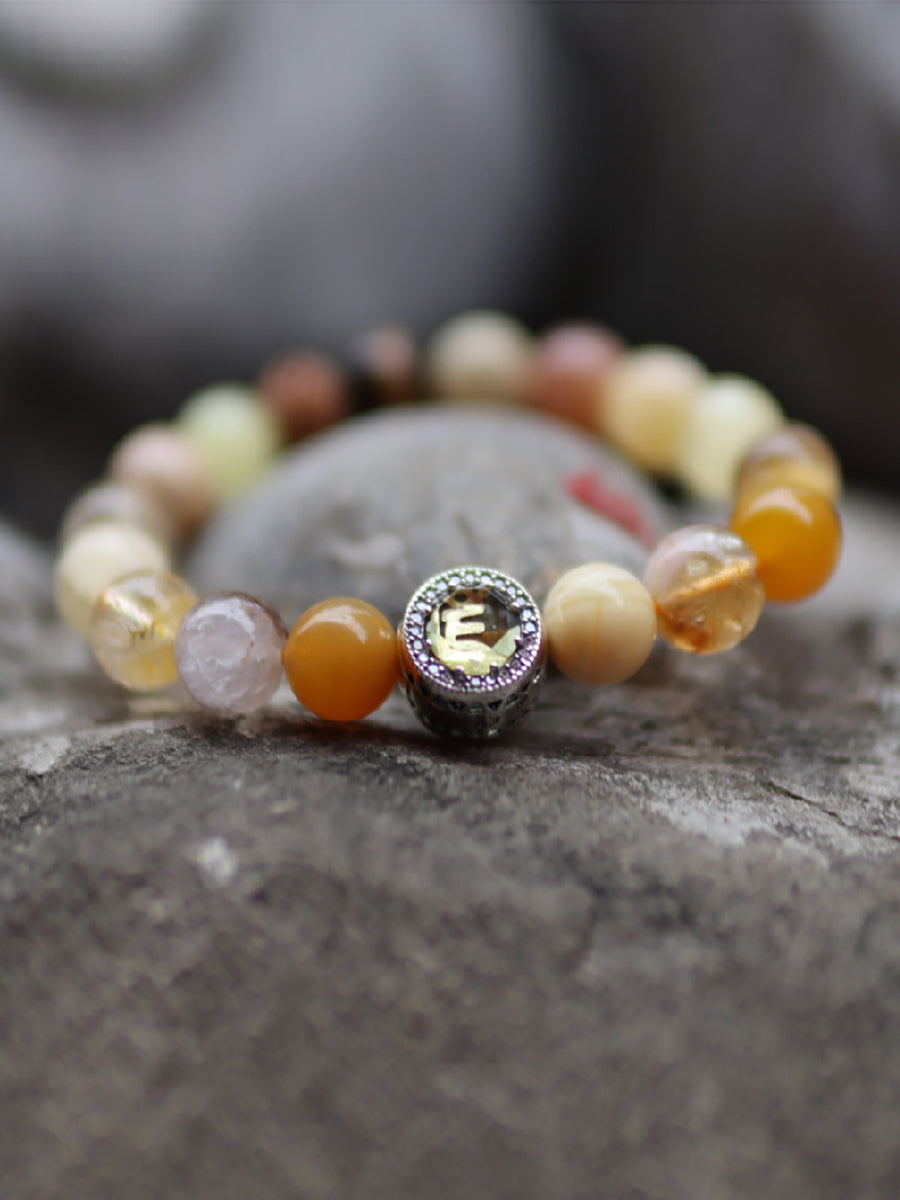 Yellow Wealth God Many Treasures Protection Bracelet