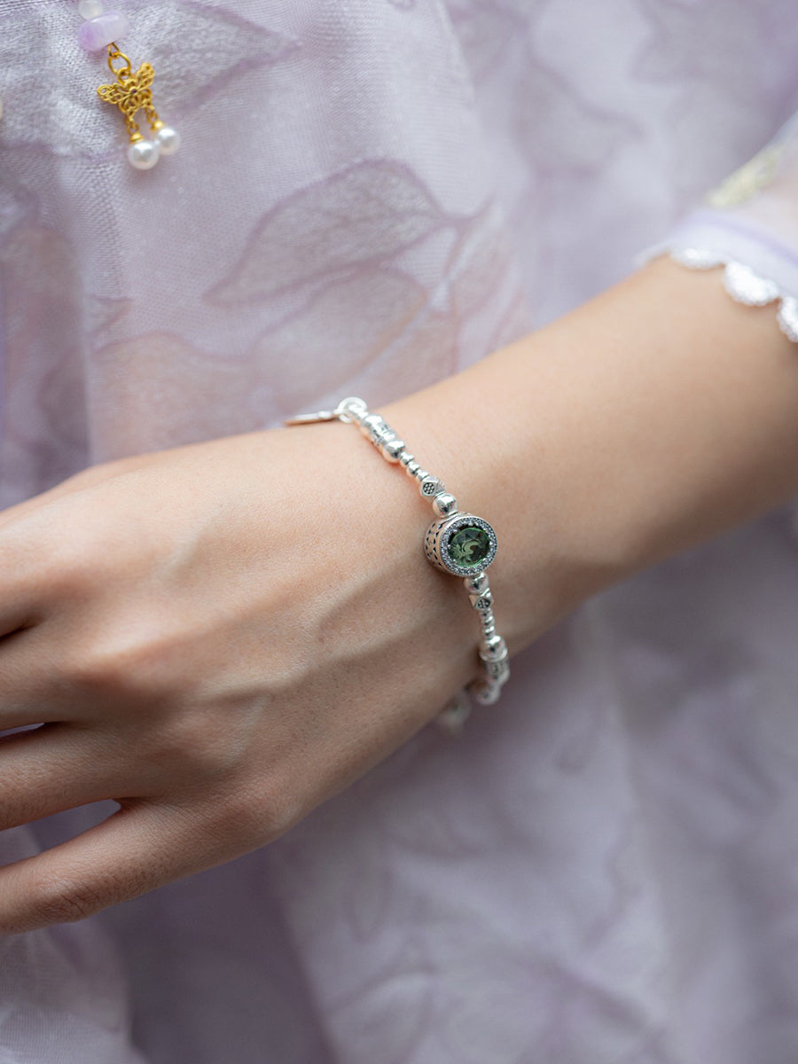 Beauty and Prosperity Silver Blessing Bracelet