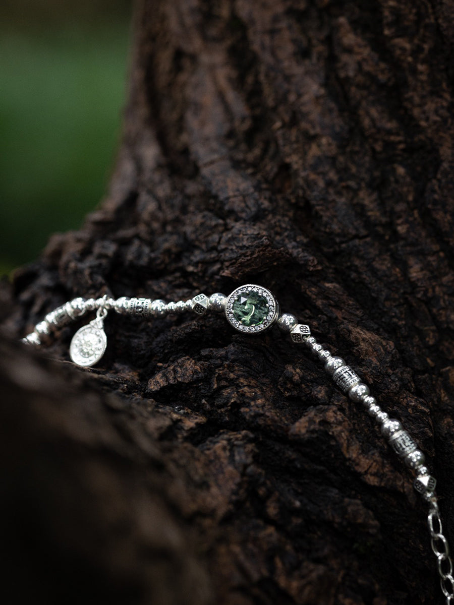 Beauty and Prosperity Silver Blessing Bracelet