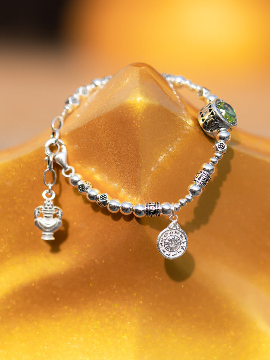 Beauty and Prosperity Silver Blessing Bracelet