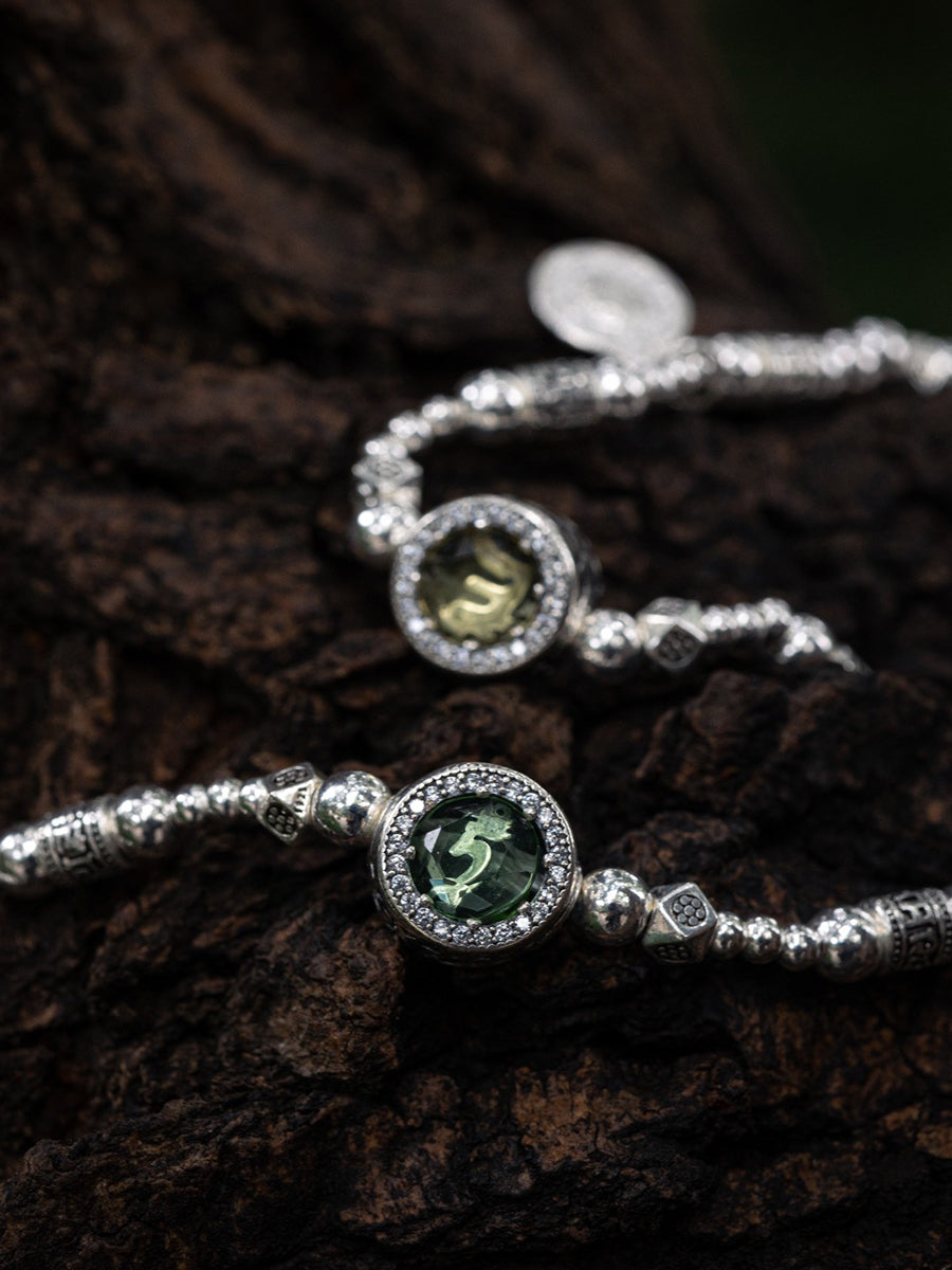 Beauty and Prosperity Silver Blessing Bracelet
