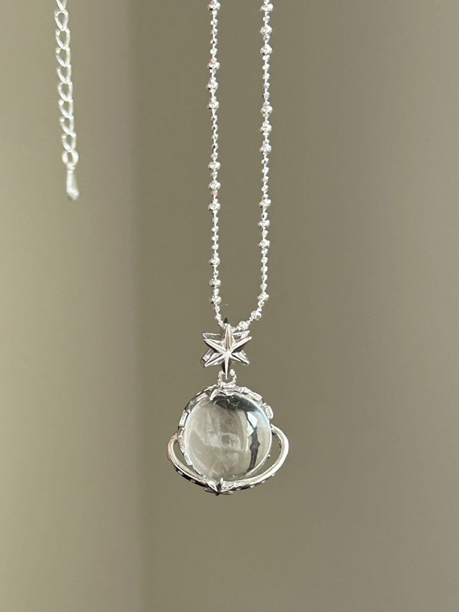 Celestial Clarity Clear Quartz Necklace