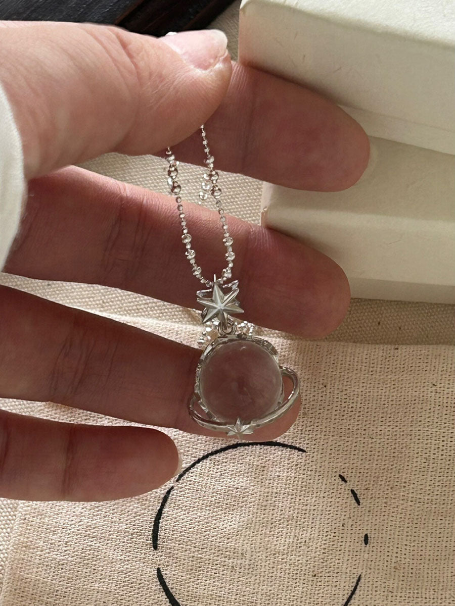 Celestial Clarity Clear Quartz Necklace