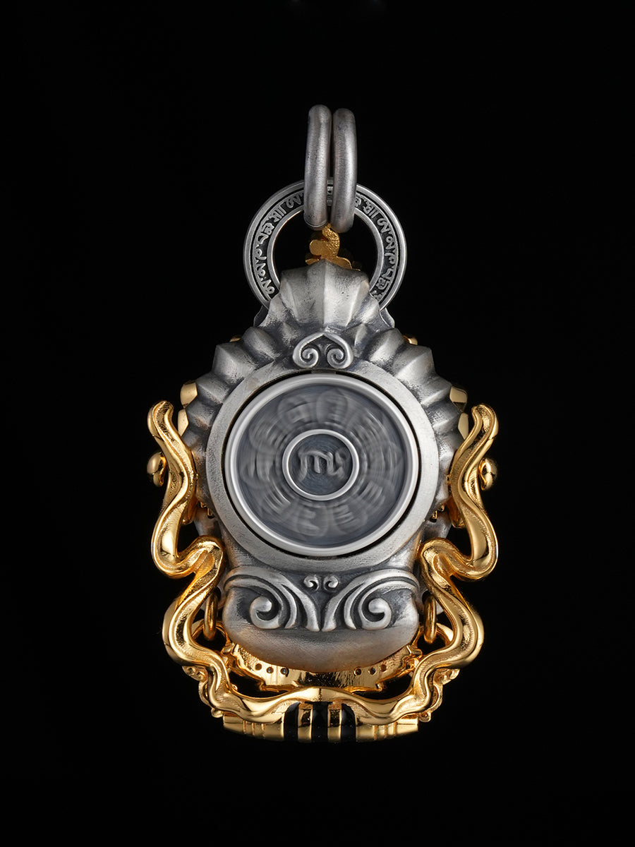 Abundance-Bringing Yellow Jambhala Sterling Silver Necklace