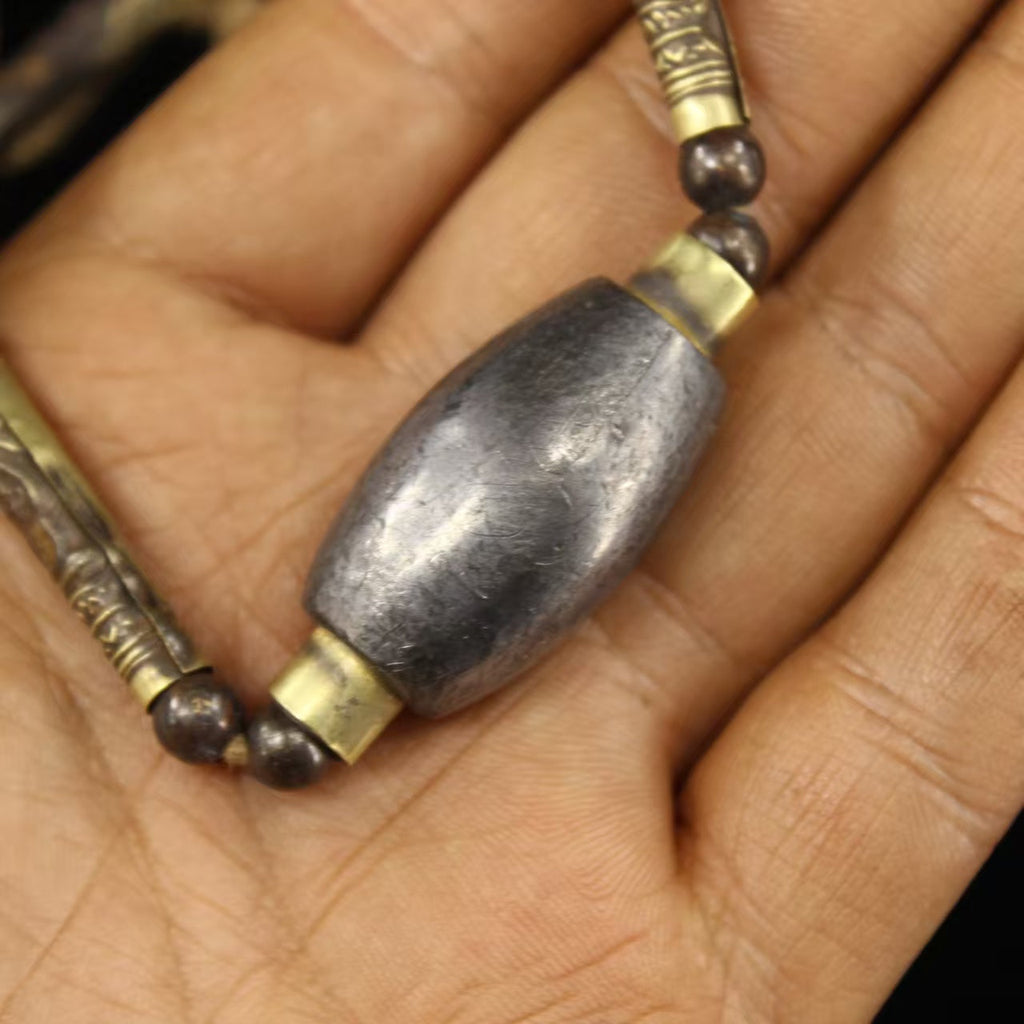 Celestial Iron Wisdom Bracelet | Spiritual Protection, Good Fortune & Inner Strength