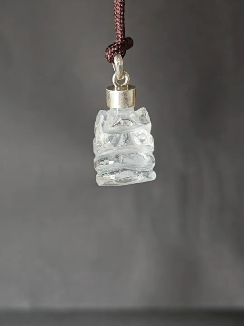 Himalayan Clear Quartz Ganesha Blessing Necklace