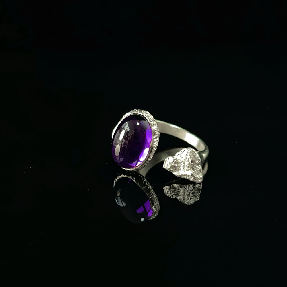 KAILASH ENERGY Chakra Awakening Ring Seven Chakra Gemstone Sterling Silver Adjustable
