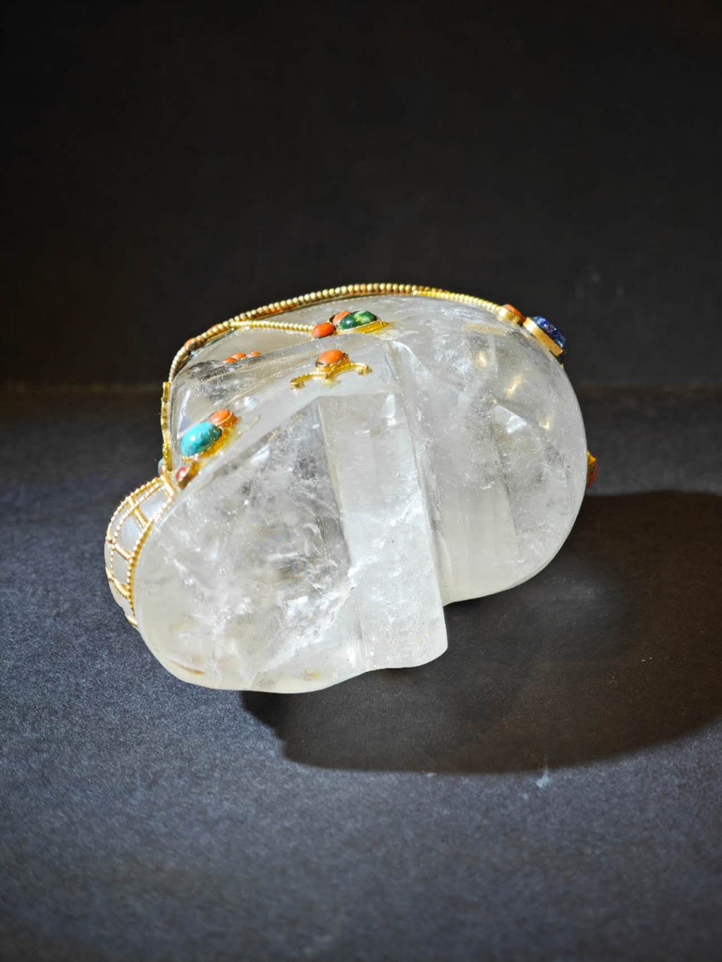 Himalayan Clear Quartz Skull of Impermanence