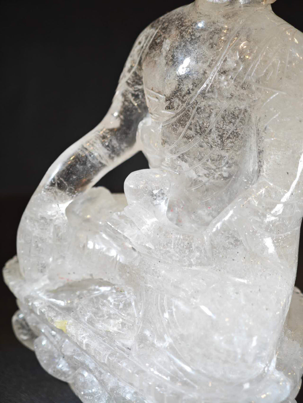 Himalayan Clear Quartz Medicine Buddha Statue