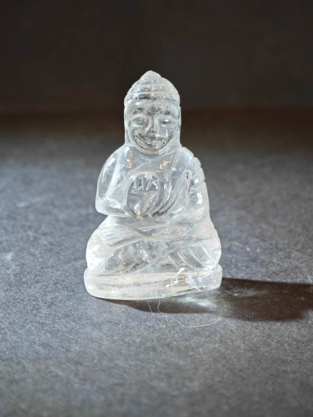 Himalayan Clear Quartz Medicine Buddha Figurine