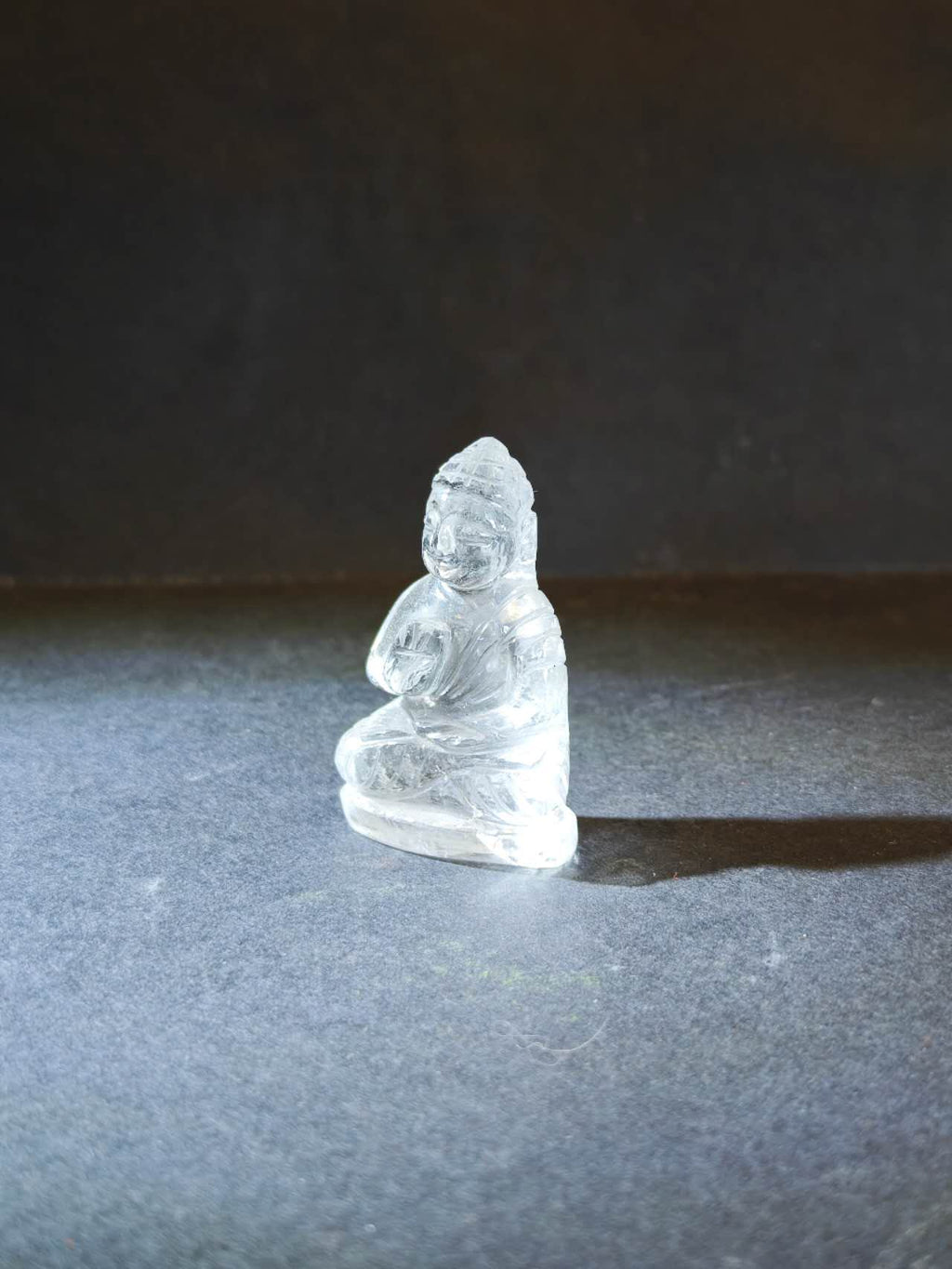 Himalayan Clear Quartz Medicine Buddha Figurine