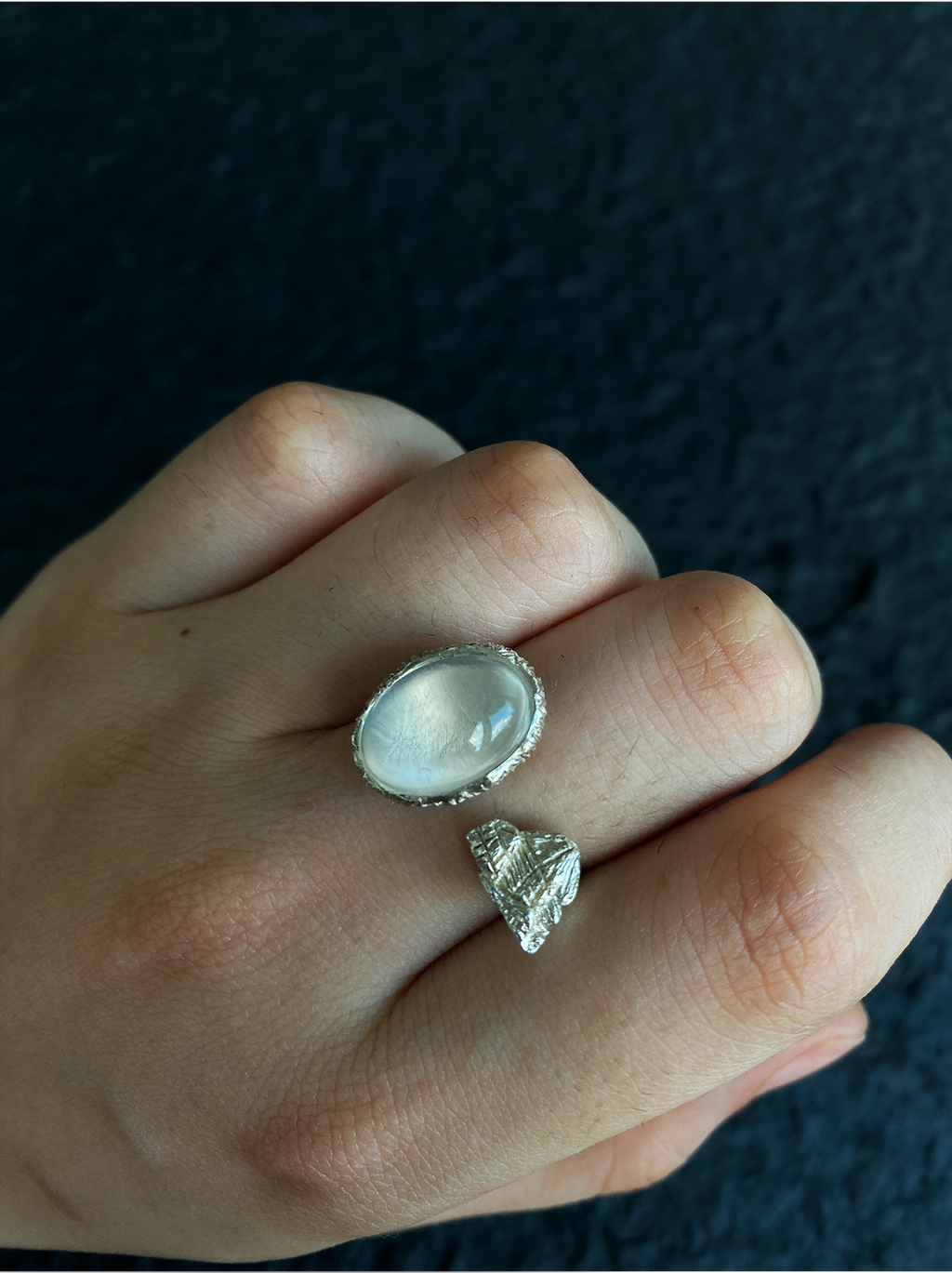 KAILASH ENERGY Chakra Awakening Ring Seven Chakra Gemstone Sterling Silver Adjustable
