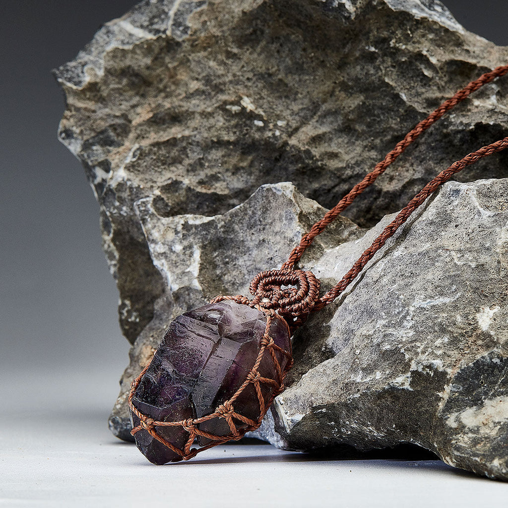 Spiritual Energy Super 7 Amethyst Necklace