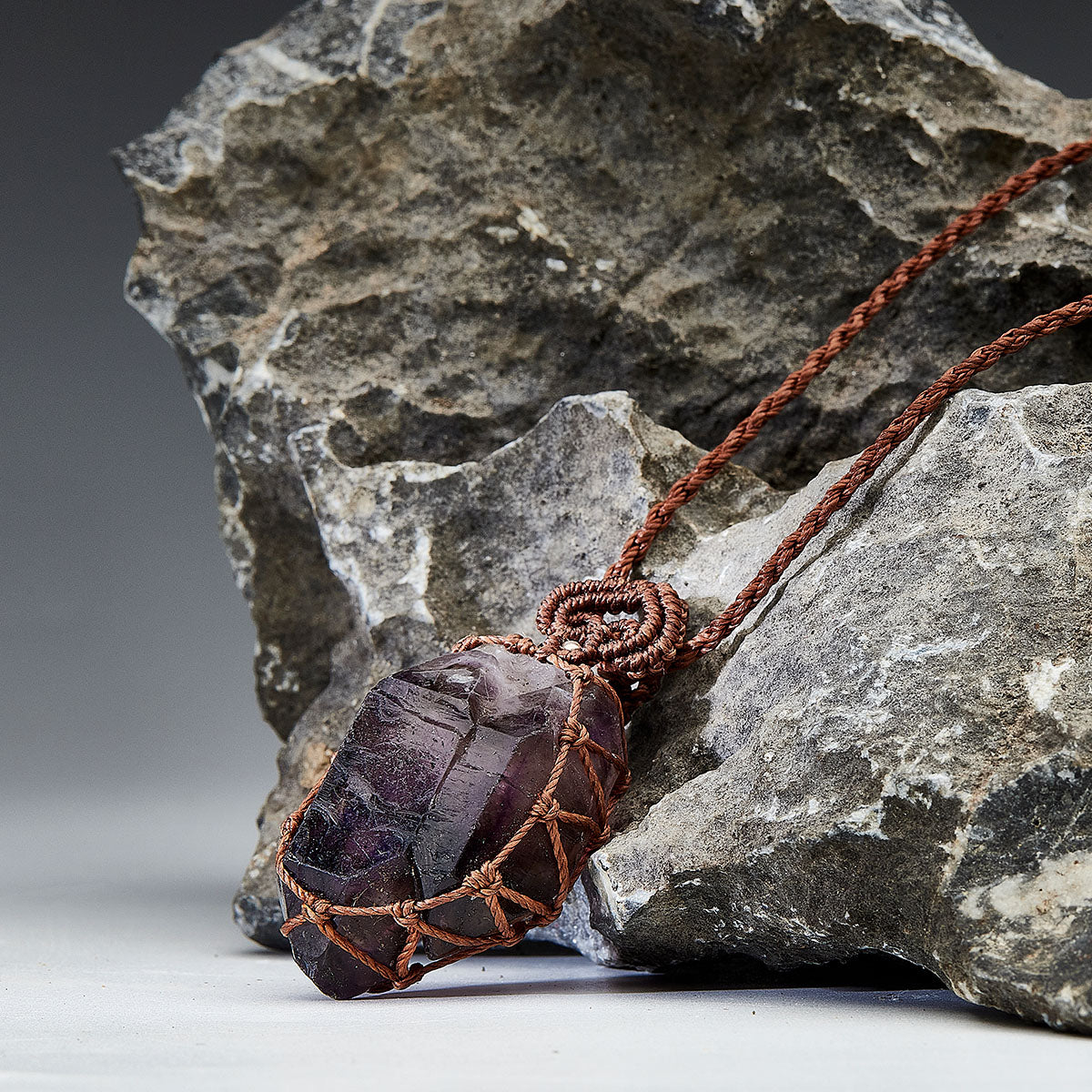 Spiritual Energy Super 7 Amethyst Necklace