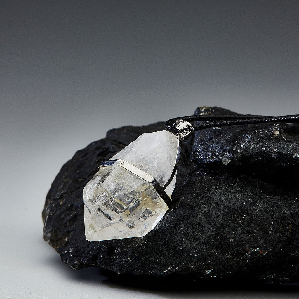 Healing Breath of Life Clear Quartz Sterling Silver Necklace