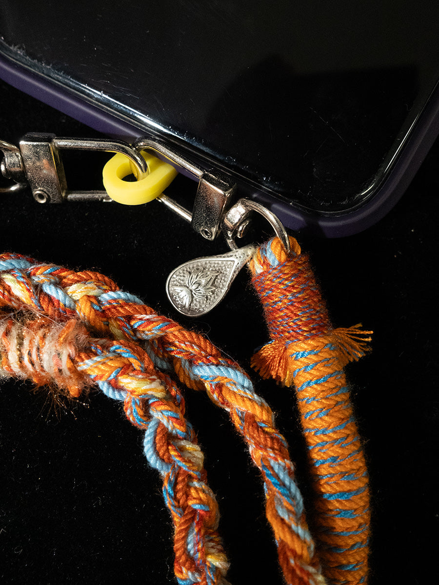 Good Luck Protective Phone Chain | Colorful Woven Cotton Charm
