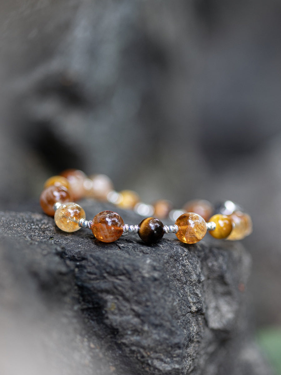 Yellow Jambhala Pixiu Multi-Gem Bracelet | Prosperity, Protection & Abundance Energy