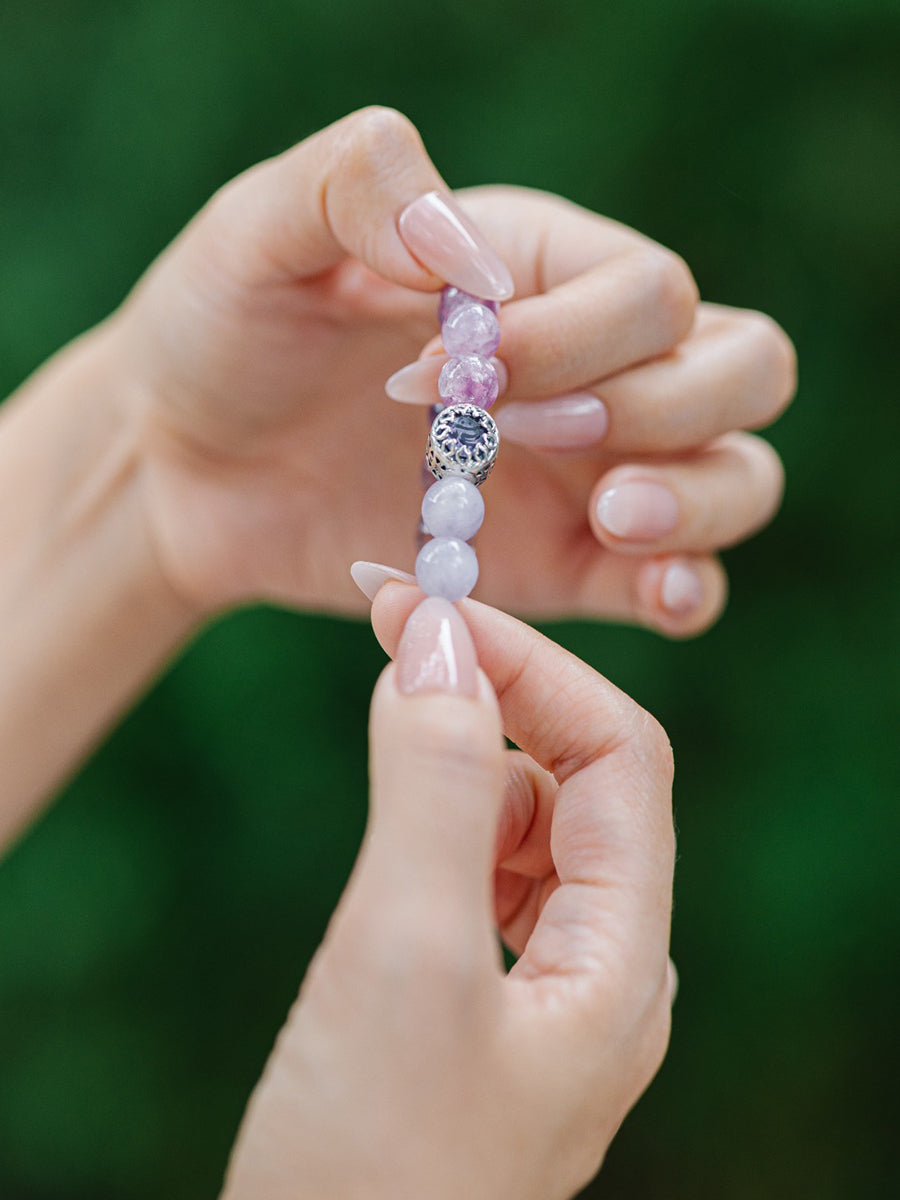 Nine-Purple Fire Mantra Multi-Gem Bracelet
