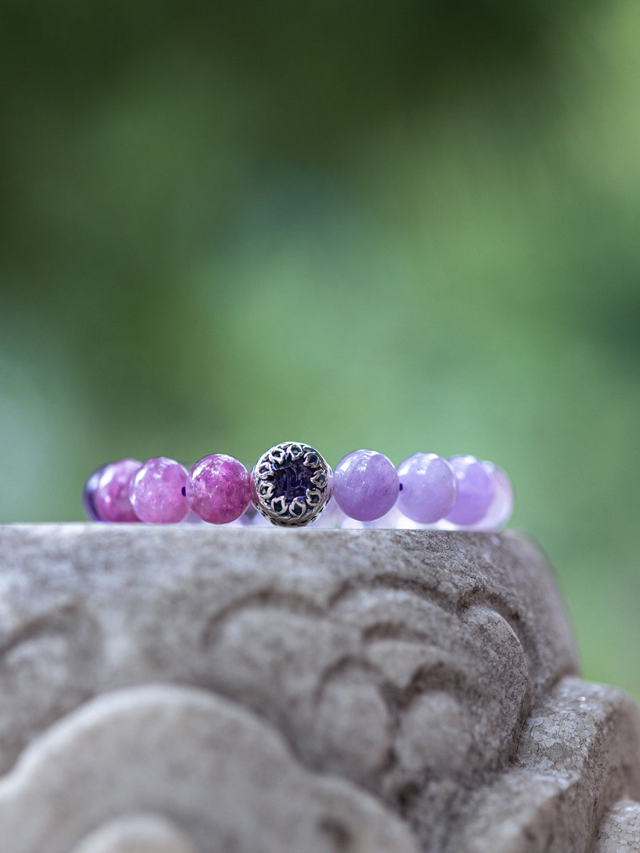 Nine-Purple Fire Mantra Multi-Gem Bracelet