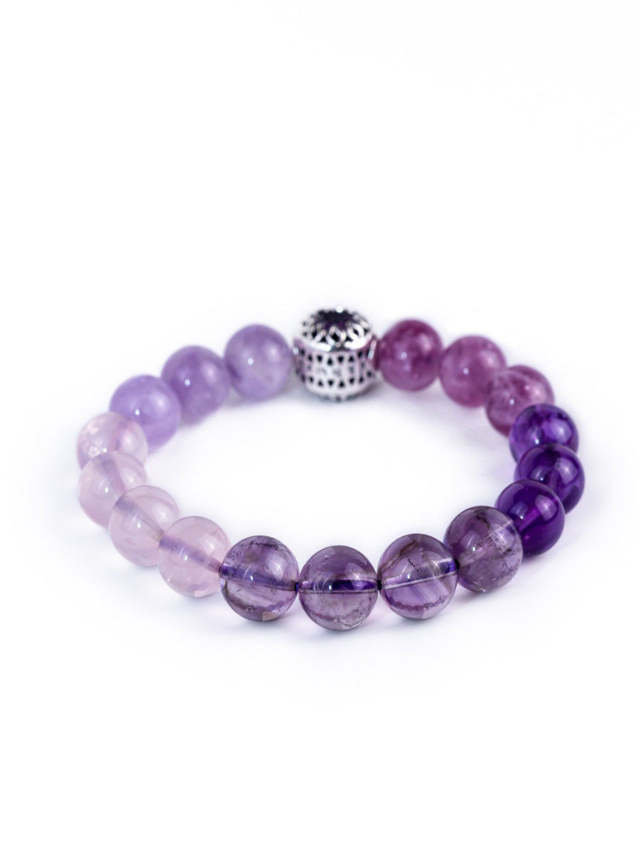 Nine-Purple Fire Mantra Multi-Gem Bracelet