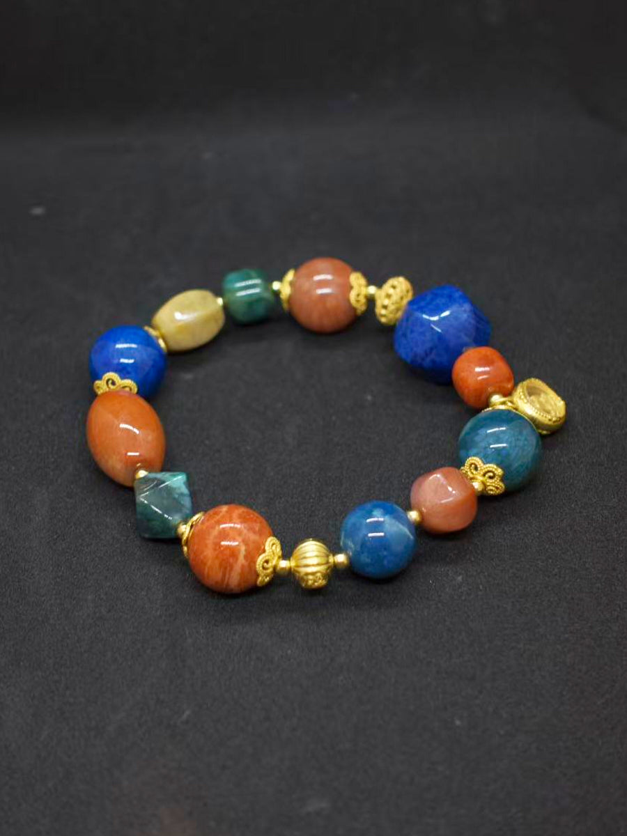 Agatized Coral Energy Healing Bracelet